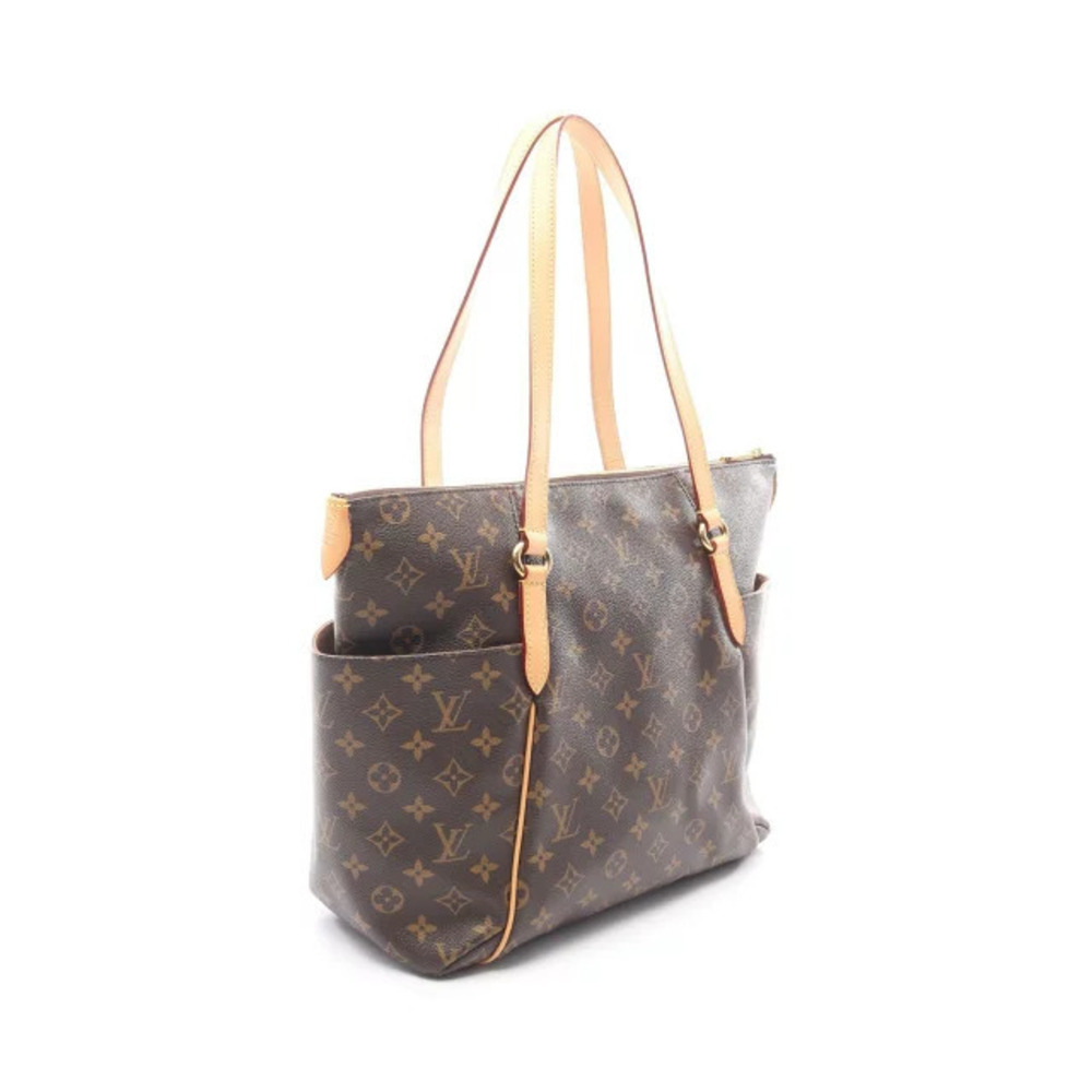 Louis Vuitton Brown Canvas Monogram Bag Tote Totally Leather